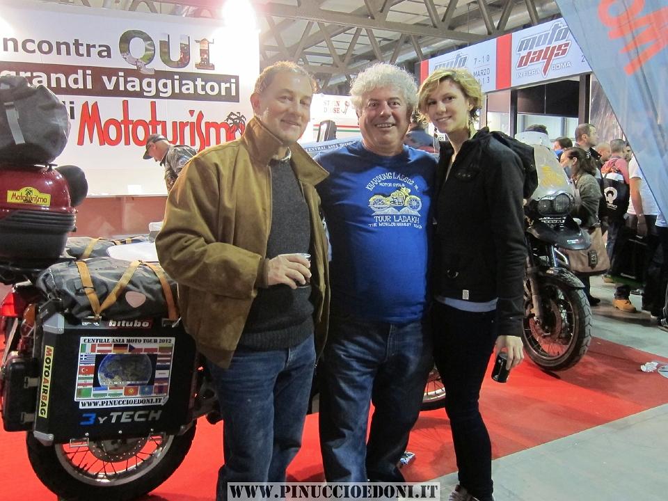 Eicma 2012 Pinuccio e Doni Stand Mototurismo - 094 con Fabio Faber.jpg